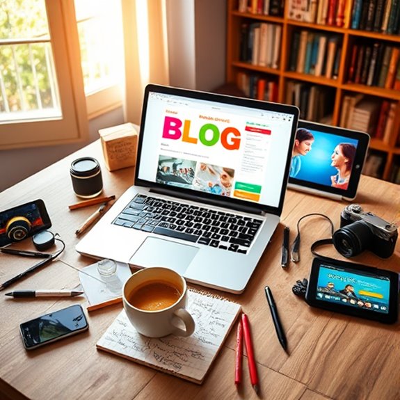 content creation and blogging