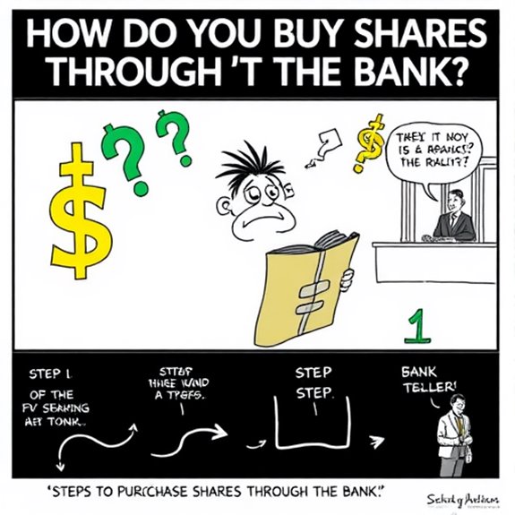 buying stocks through bank